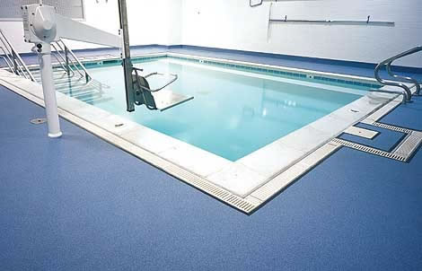 Swimming pool floor